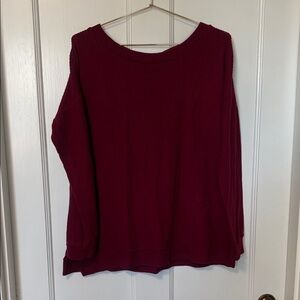 1. State Deep Red Long Sleeve Top